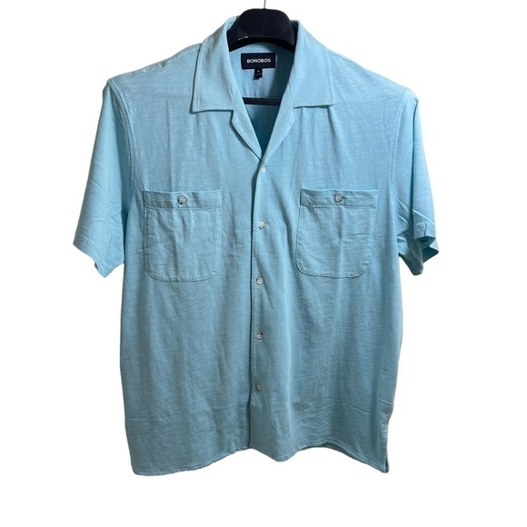 Nwt Bonobos Light Blue‎ Garment Dyed Soft Cotton Button Down XL - Picture 1 of 7